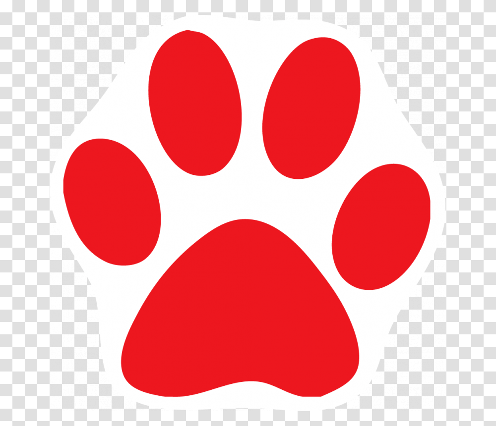 Red Bobcat Paw Print, Hand, Hook, Claw, Footprint Transparent Png