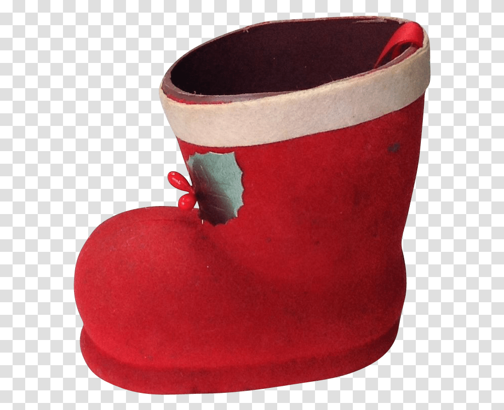 Red Boot Santa, Apparel, Christmas Stocking, Gift Transparent Png