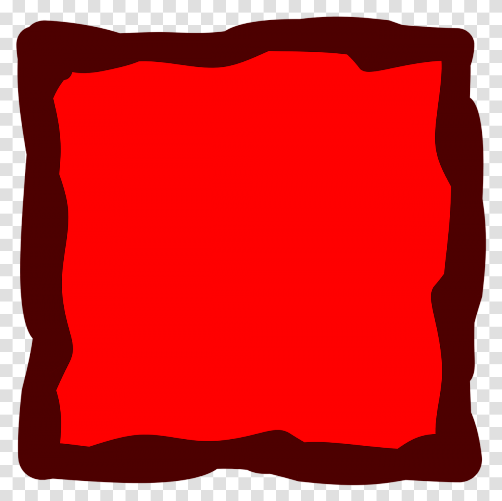 Red Border Frame, Pillow, Cushion, T-Shirt Transparent Png