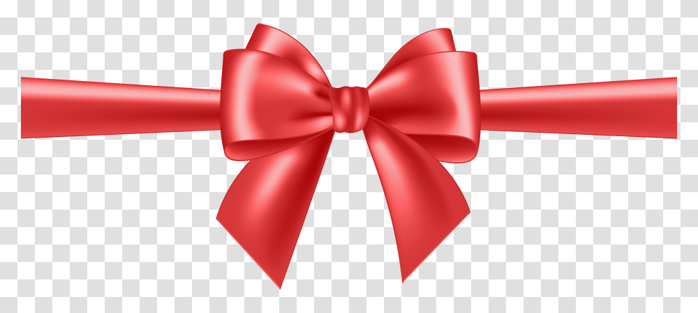 Red Bow Clip, Gift Transparent Png