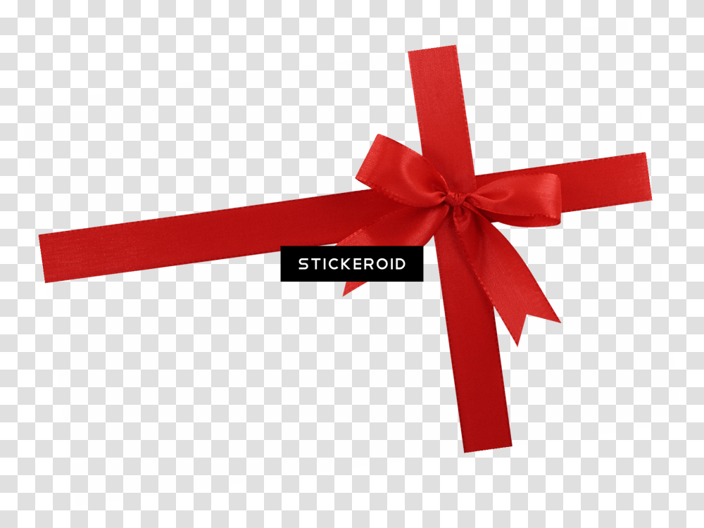 Red Bow Red Bow, Cross, Gift Transparent Png