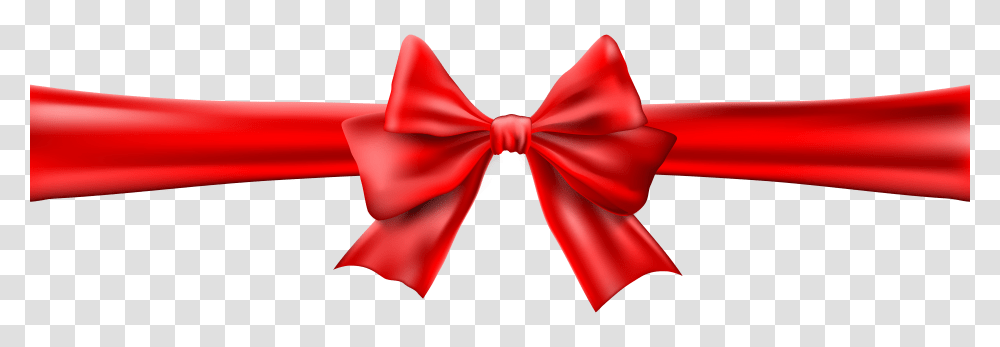 Red Bow With Ribbon Clip Art, Tie, Accessories, Accessory, Necktie Transparent Png