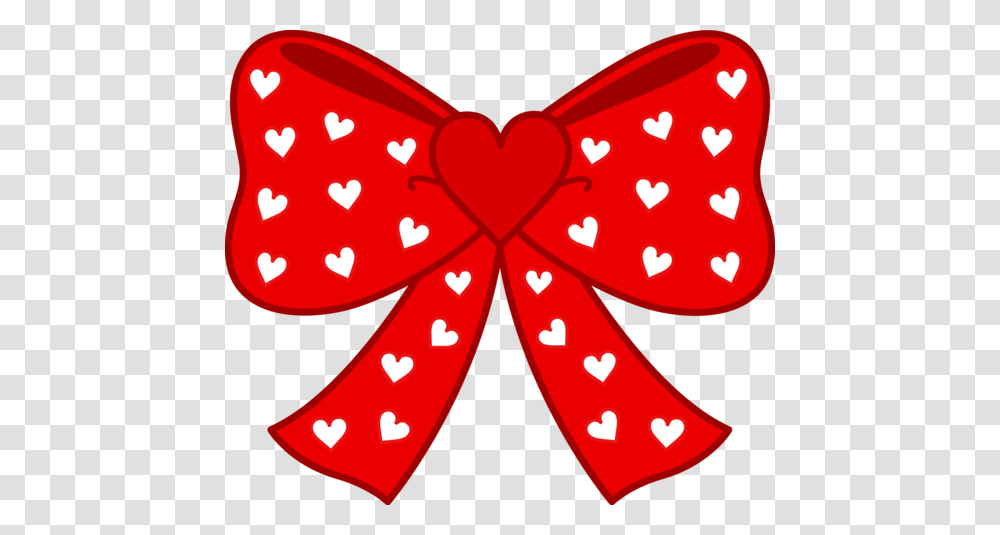 Red Bow With White Hearts Silhouettes Stencils, Ornament, Pattern, Plant, Wristwatch Transparent Png