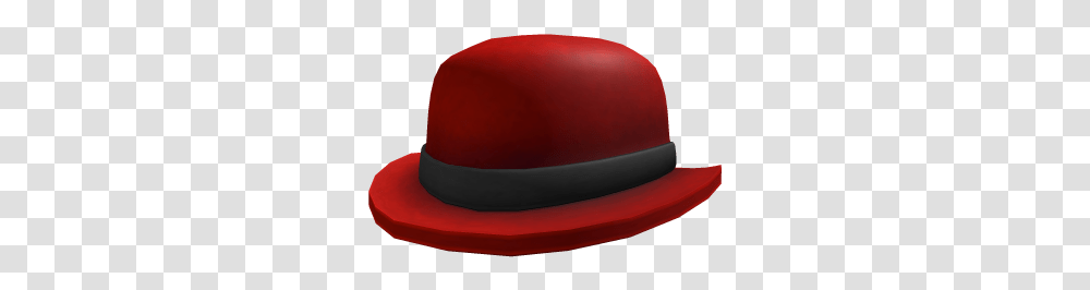 Red Bowler Roblox Bowler Hat Red Robloxs, Sphere, Clothing, Apparel, Helmet Transparent Png