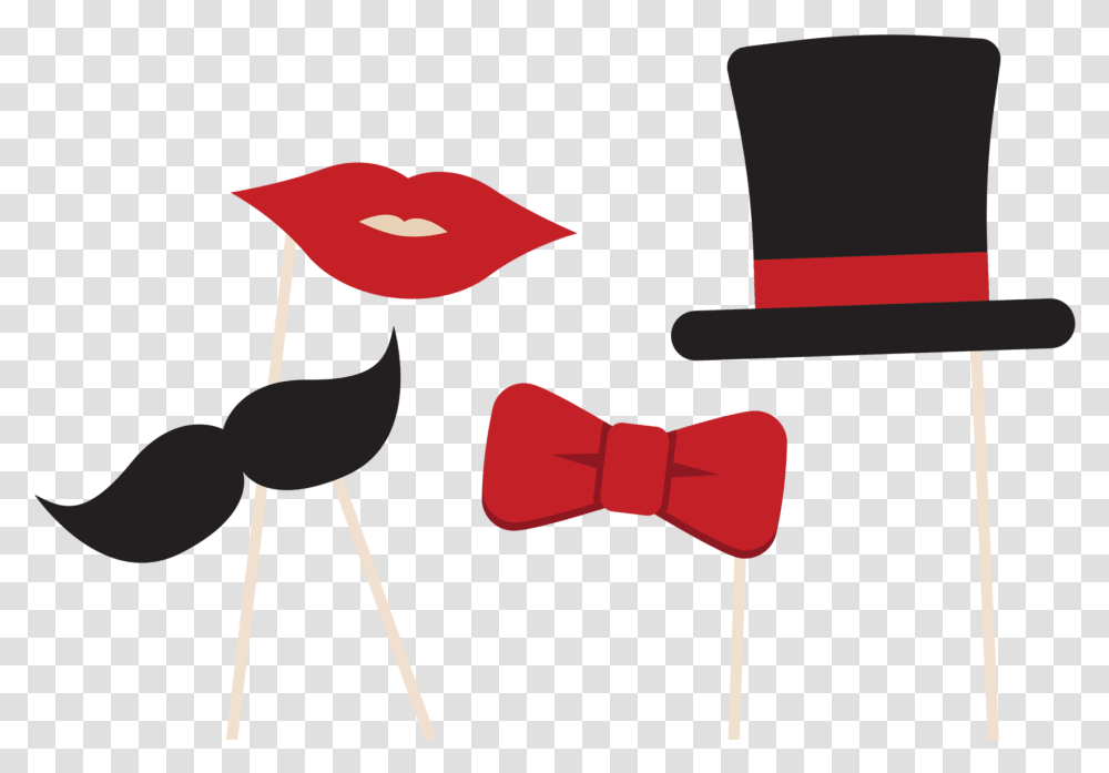 Red Bowtie Photobooth, Accessories, Accessory, Necktie, Bow Tie Transparent Png