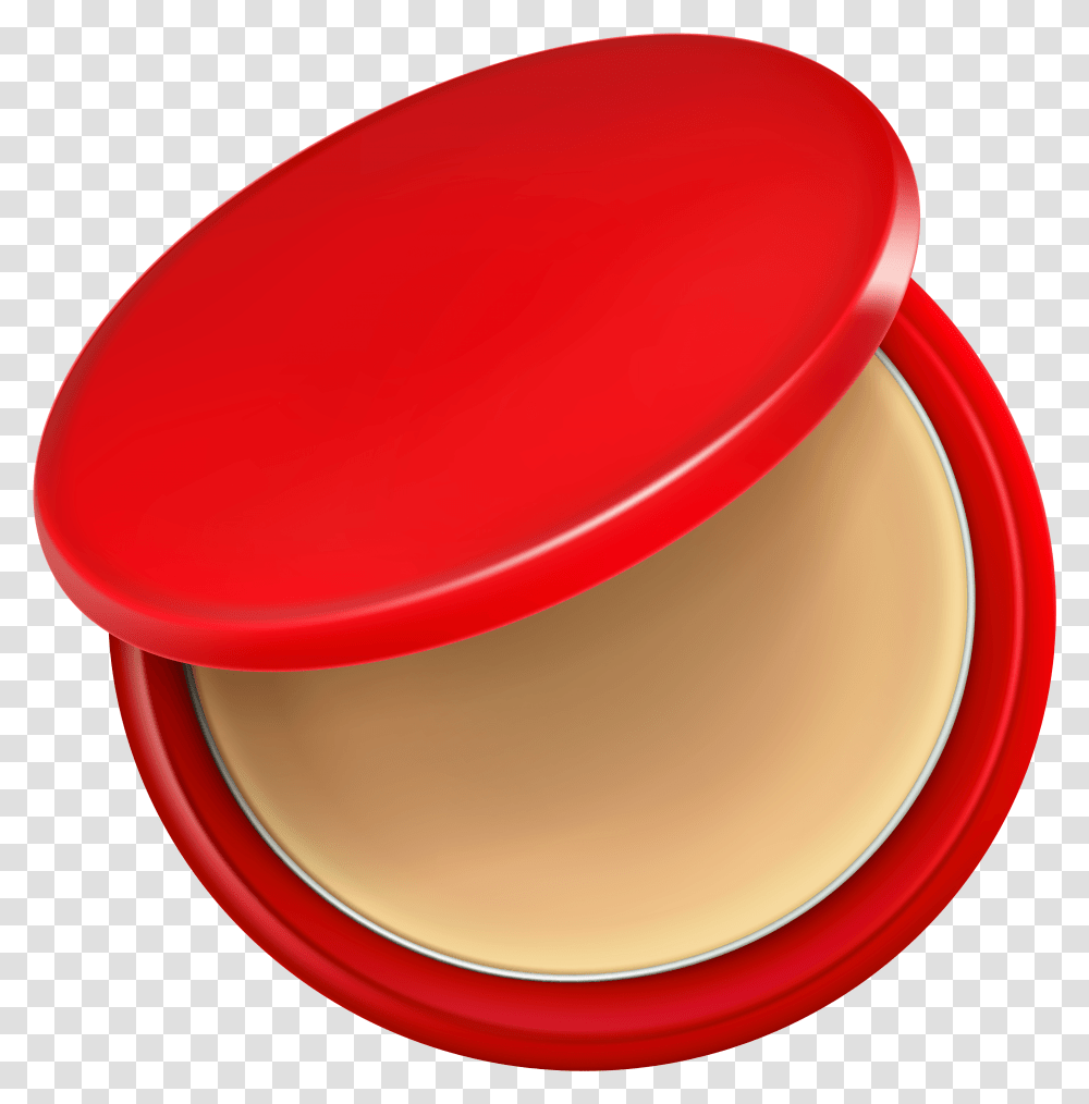Red Box With Powder Clip Art Image Powder Makeup Clipart, Bowl, Face Makeup, Cosmetics, Jar Transparent Png