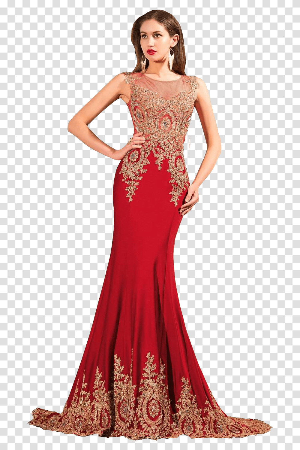 Red Bridal Gowns Free Background Wedding Red Dresses For Women, Apparel, Evening Dress, Robe Transparent Png