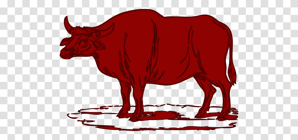 Red Brown Cow Clip Art, Cattle, Mammal, Animal, Bull Transparent Png