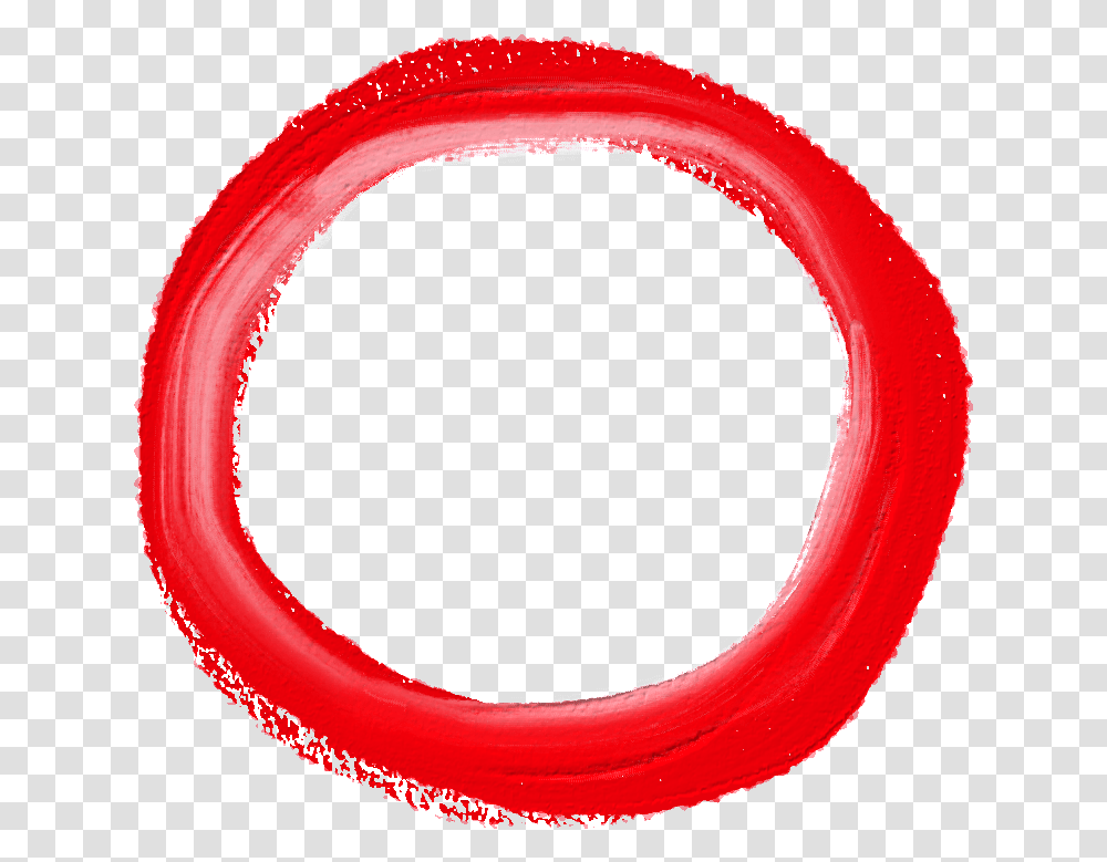 Red Brush Stroke Red Circle Frame, Tape, Heart, Horn Transparent Png