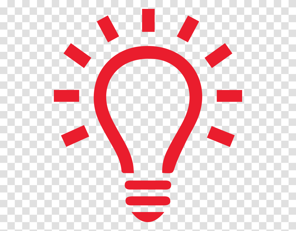 Red Bulb Icon, Light, Lightbulb, Flare, Hand Transparent Png