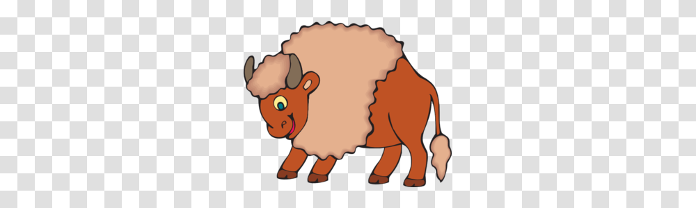Red Bull Clipart Happy Cartoon, Mammal, Animal, Sheep, Buffalo Transparent Png