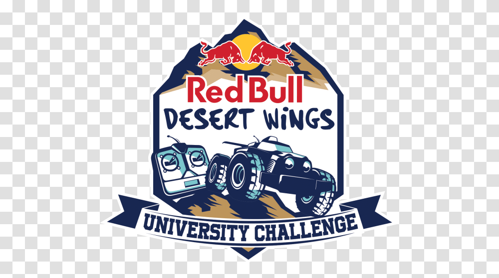 Red Bull Desert Wings University Challenge Red Bull, Symbol, Logo, Car, Vehicle Transparent Png