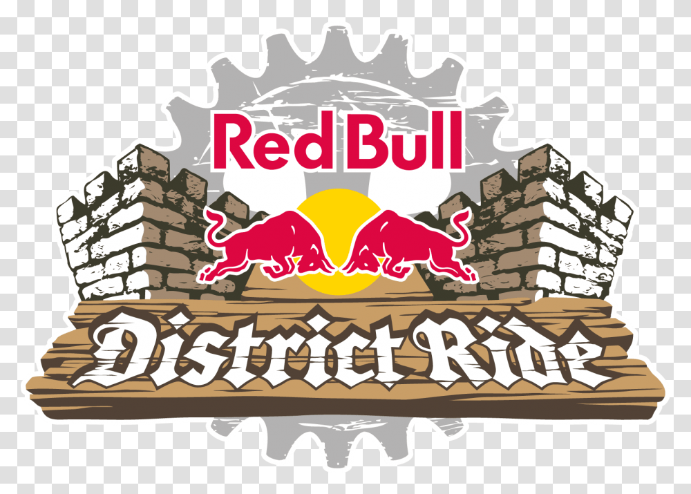 Red Bull District Ride Logo, Label, Outdoors, Birthday Cake Transparent Png