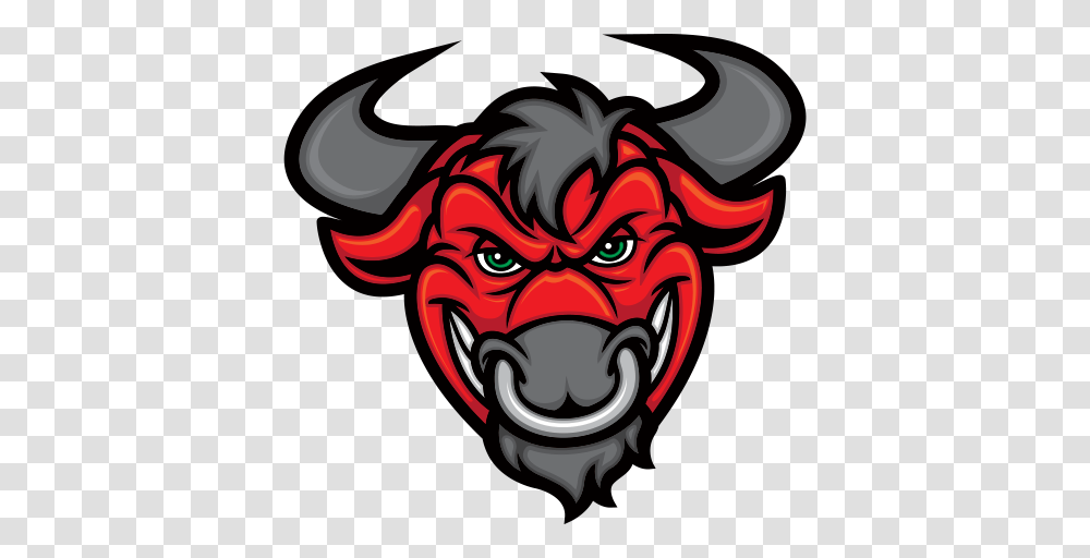 Red Bull Head Angry Bull, Mammal, Animal, Hand, Stencil Transparent Png