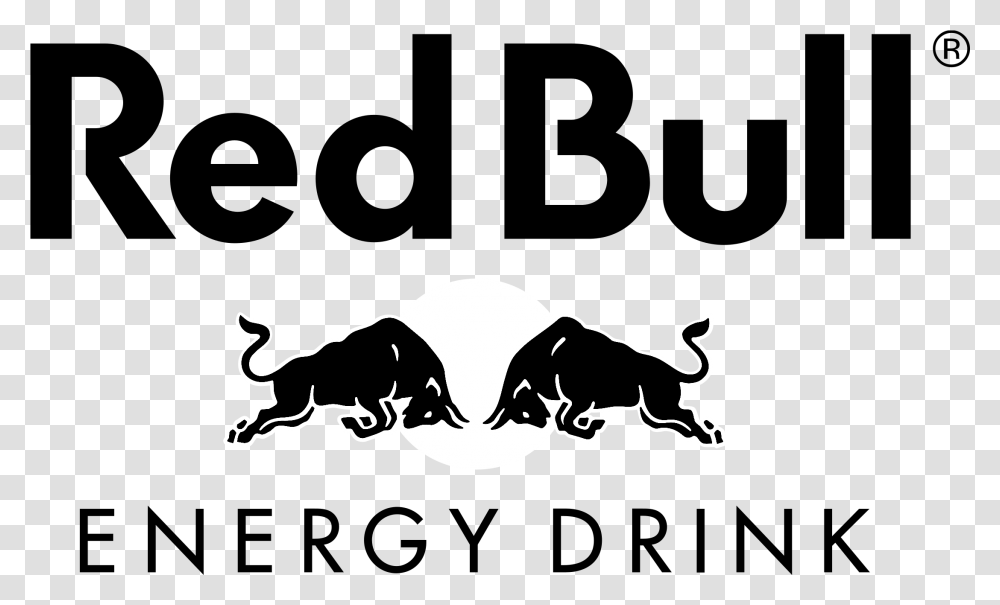 Red Bull Logo White, Stencil, Trademark, Silhouette Transparent Png