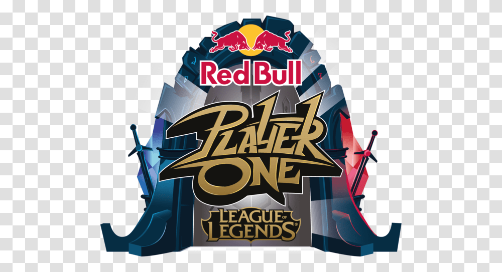 Red Bull Player One 2019 League Of Legends Tournament Logo, Poster, Advertisement, Flyer, Paper Transparent Png