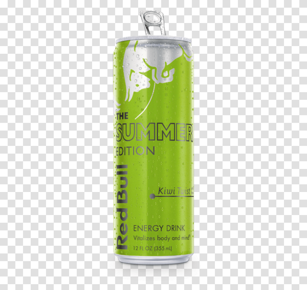 Red Bull Summer Edition 12oz Energy Drink Kiwi Apple Red Bull, Tin, Can, Aluminium, Spray Can Transparent Png