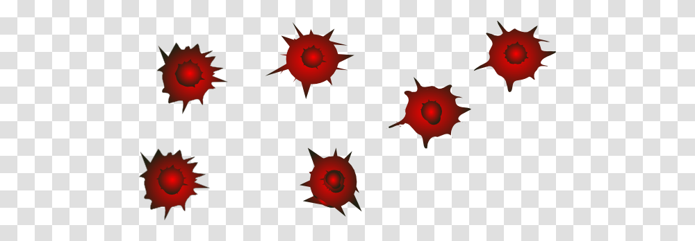 Red Bullet Holes Clip Art For Web, Pattern, Floral Design, Plant Transparent Png