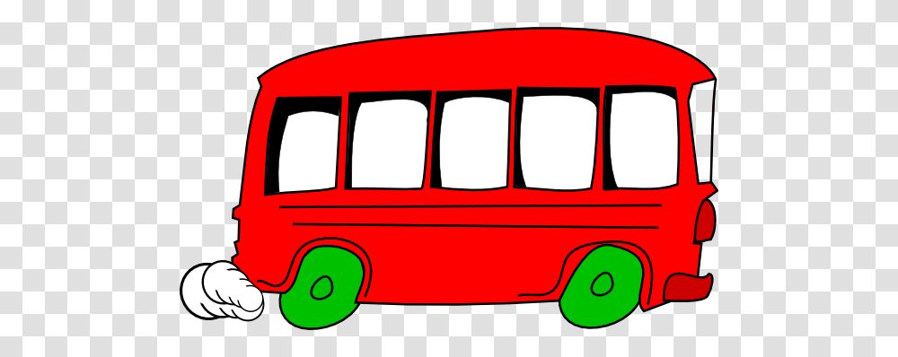 Red Bus Clipart, Minibus, Van, Vehicle, Transportation Transparent Png