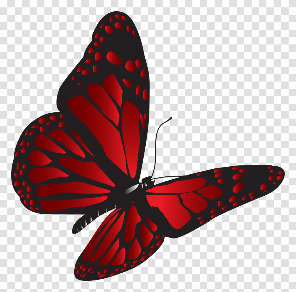 Red Butterfly Clip, Tie, Accessories Transparent Png