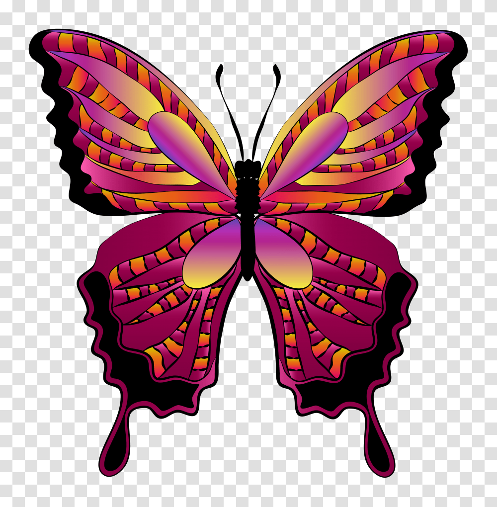 Red Butterfly Clipart, Purple, Pattern, Ornament Transparent Png