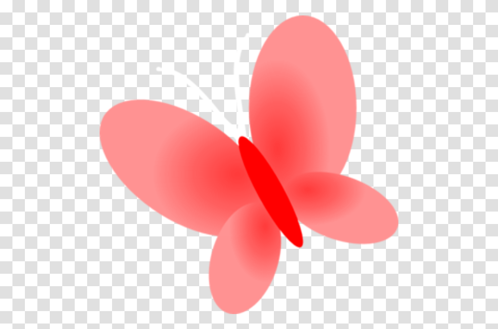 Red Butterfly Red Pink Butterfly Md Image Insect Dot, Plant, Petal, Flower, Blossom Transparent Png