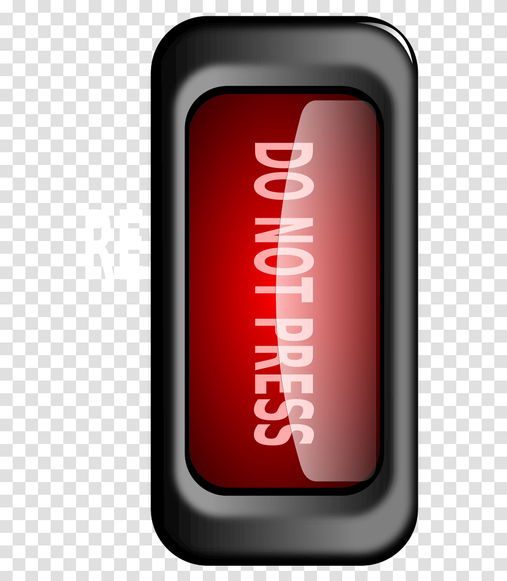 Red Button Mobile Phone, Beverage, Can, Tin, Aluminium Transparent Png