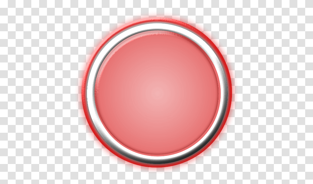 Red Button With Internal Light And Glowing Bezel Free Svg Neon Circles Red, Tape, Cosmetics, Face Makeup Transparent Png