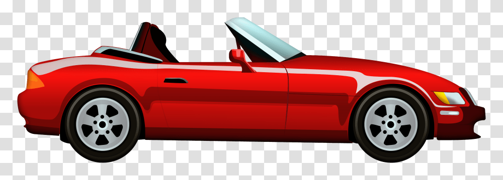 Red Cabriolet Car Clip Art, Convertible, Vehicle, Transportation, Wheel Transparent Png