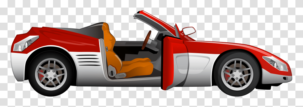 Red Cabriolet Sport Car Clip Art, Fire Truck, Vehicle, Transportation, Cushion Transparent Png