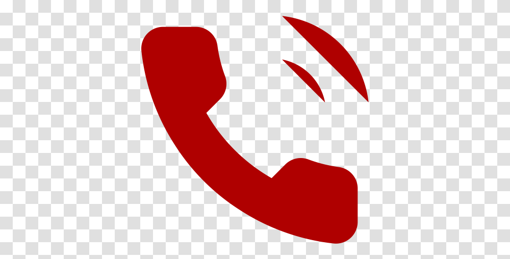 Red Call And Phone Icon Logo De Llamadas Color Rojo, Label, Text, Symbol, Heart Transparent Png
