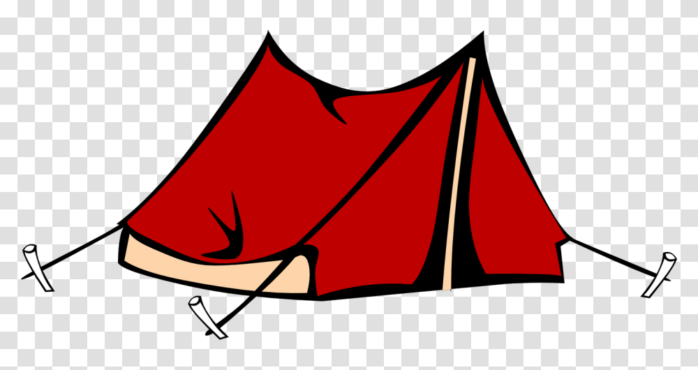 Red Camping Tent Clipart, Furniture, Leisure Activities, Flag Transparent Png