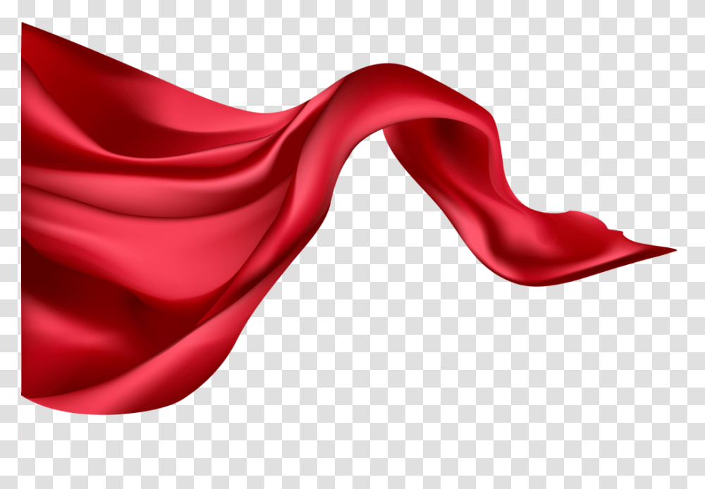 Red Cape Image, Silk, Velvet Transparent Png