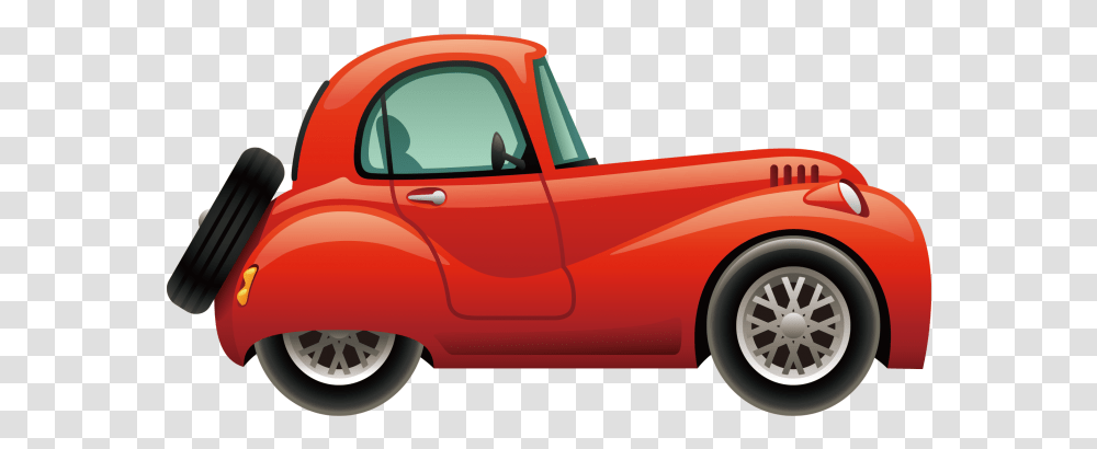 Red Car Clipart Free Download Searchpng Antique Car, Vehicle, Transportation, Wheel, Machine Transparent Png