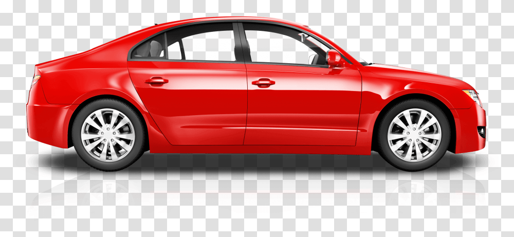 Red Car Cutout Red Car, Sedan, Vehicle, Transportation, Automobile Transparent Png