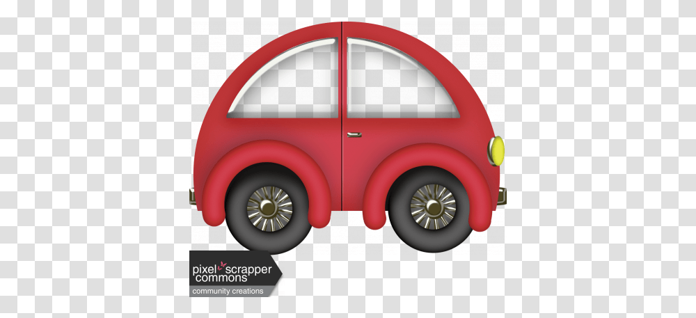 Red Car Graphic By Gina Jones Pixel Scrapper Digital Model Car, Vehicle, Transportation, Tire, Wheel Transparent Png