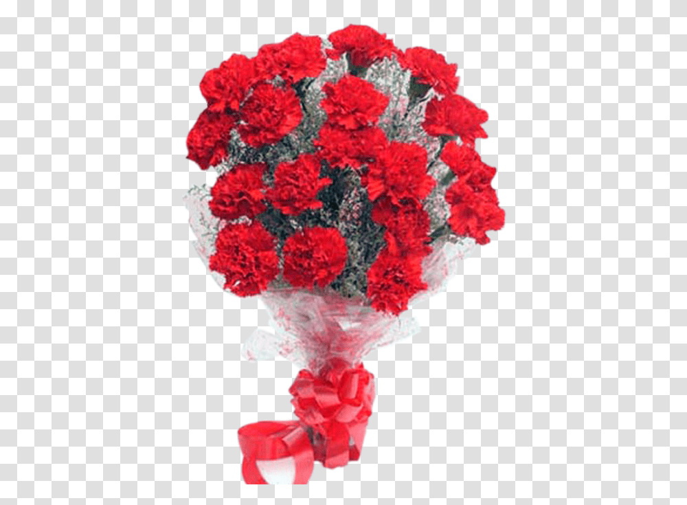 Red Carnation Bouquet Gift Basket Rose Good Morning, Plant, Flower, Blossom, Flower Bouquet Transparent Png