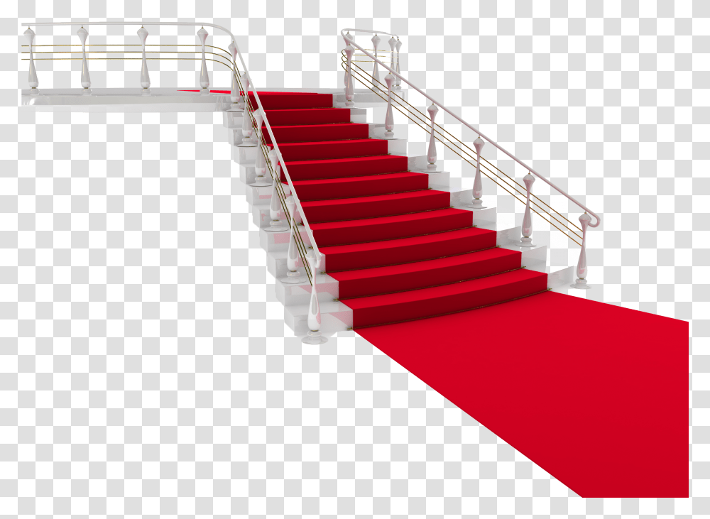 Red Carpet, Staircase, Fashion, Handrail, Banister Transparent Png