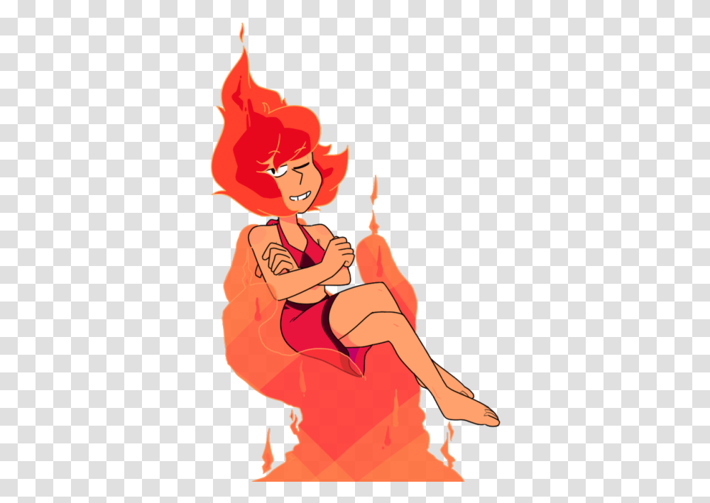 Red Cartoon Fictional Character Orange Sitting Joint Steven Universe Fire Lapis Lazuli, Person, Human, Cupid, Face Transparent Png