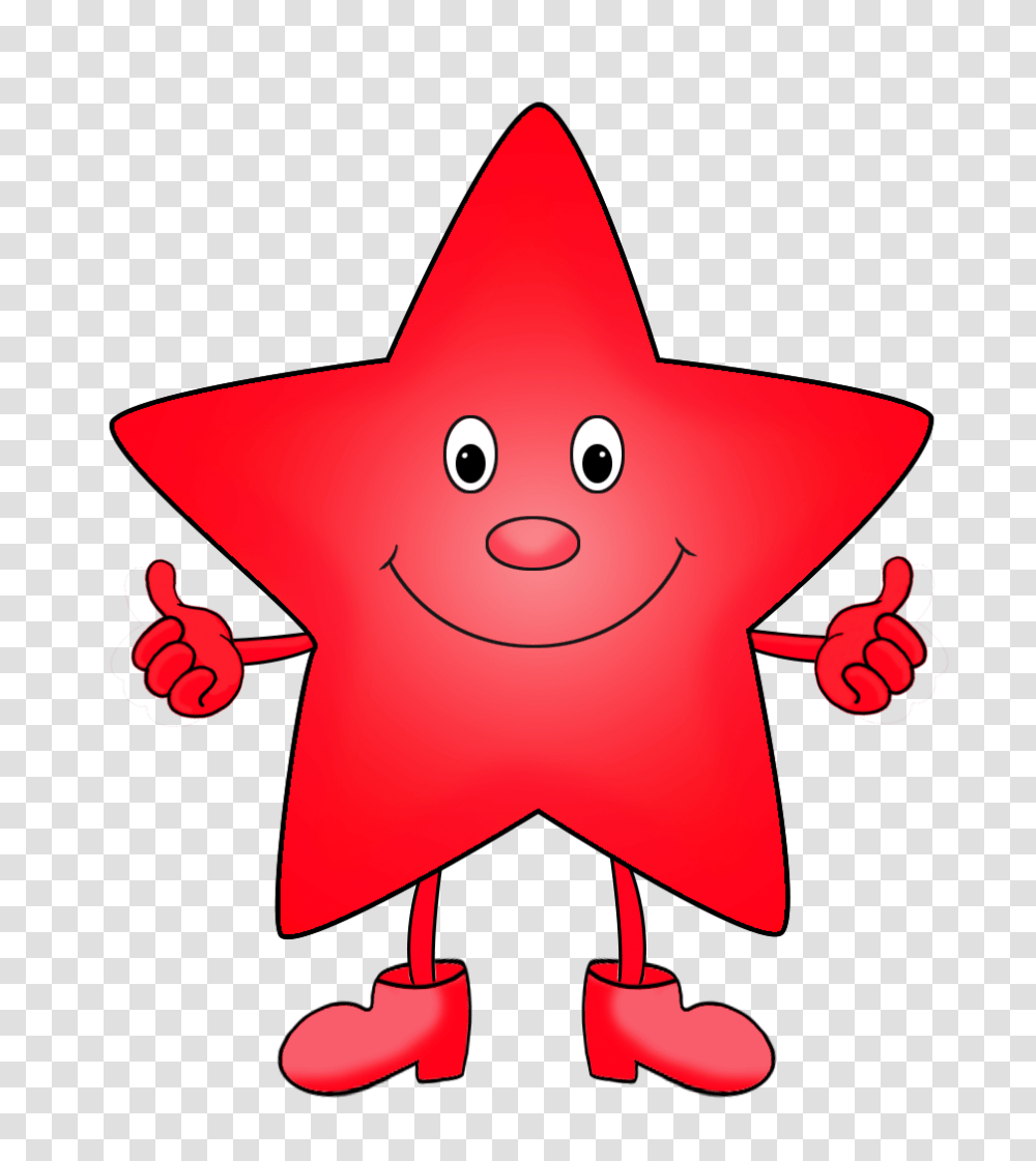 Red Cartoon Star Clipart Star Clipart Cartoon, Symbol, Star Symbol, Number, Text Transparent Png