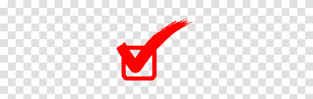 Red Check Mark Icon, Logo, Trademark Transparent Png