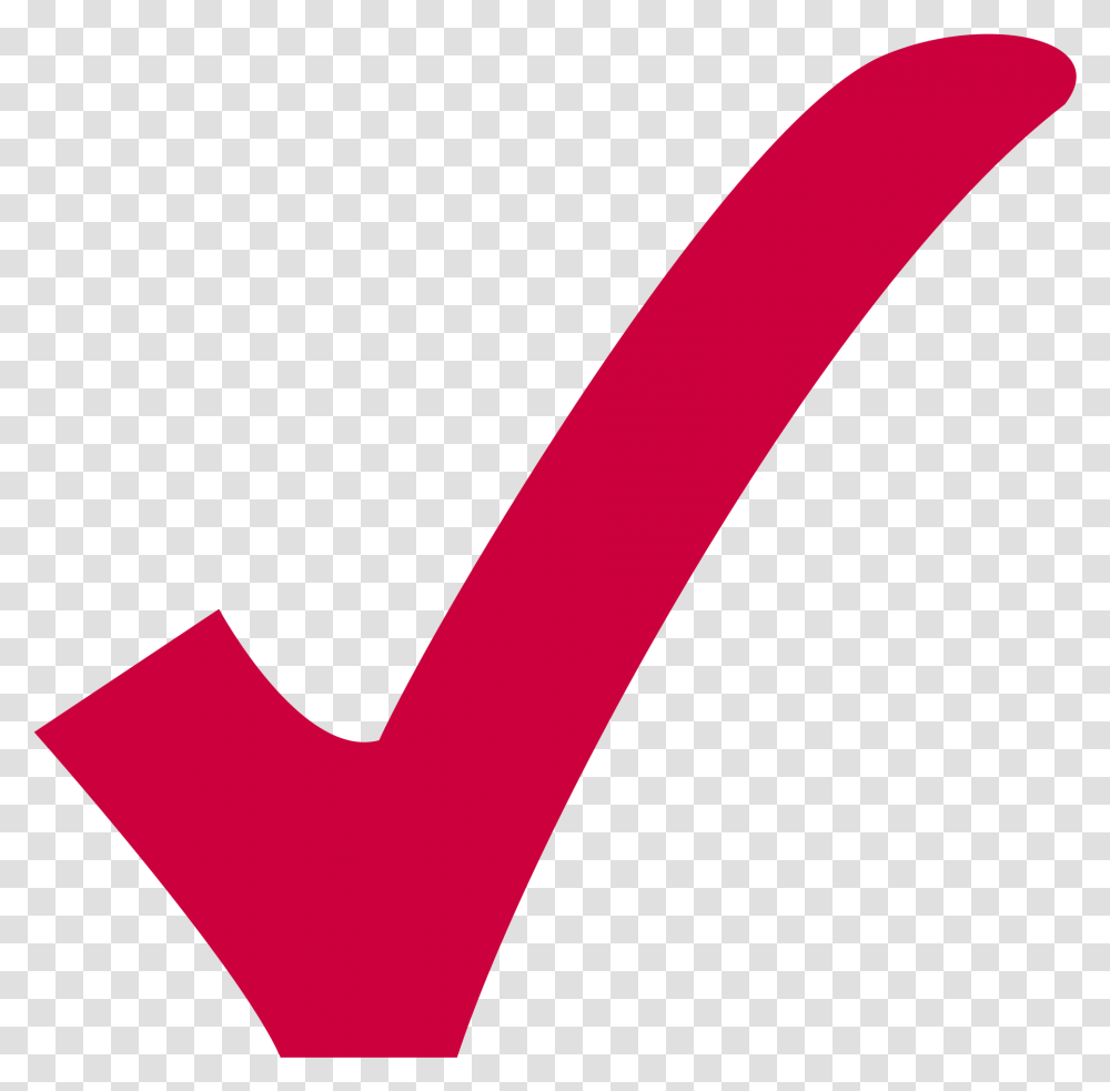 Red Check Mark Red Check, Logo, Trademark Transparent Png