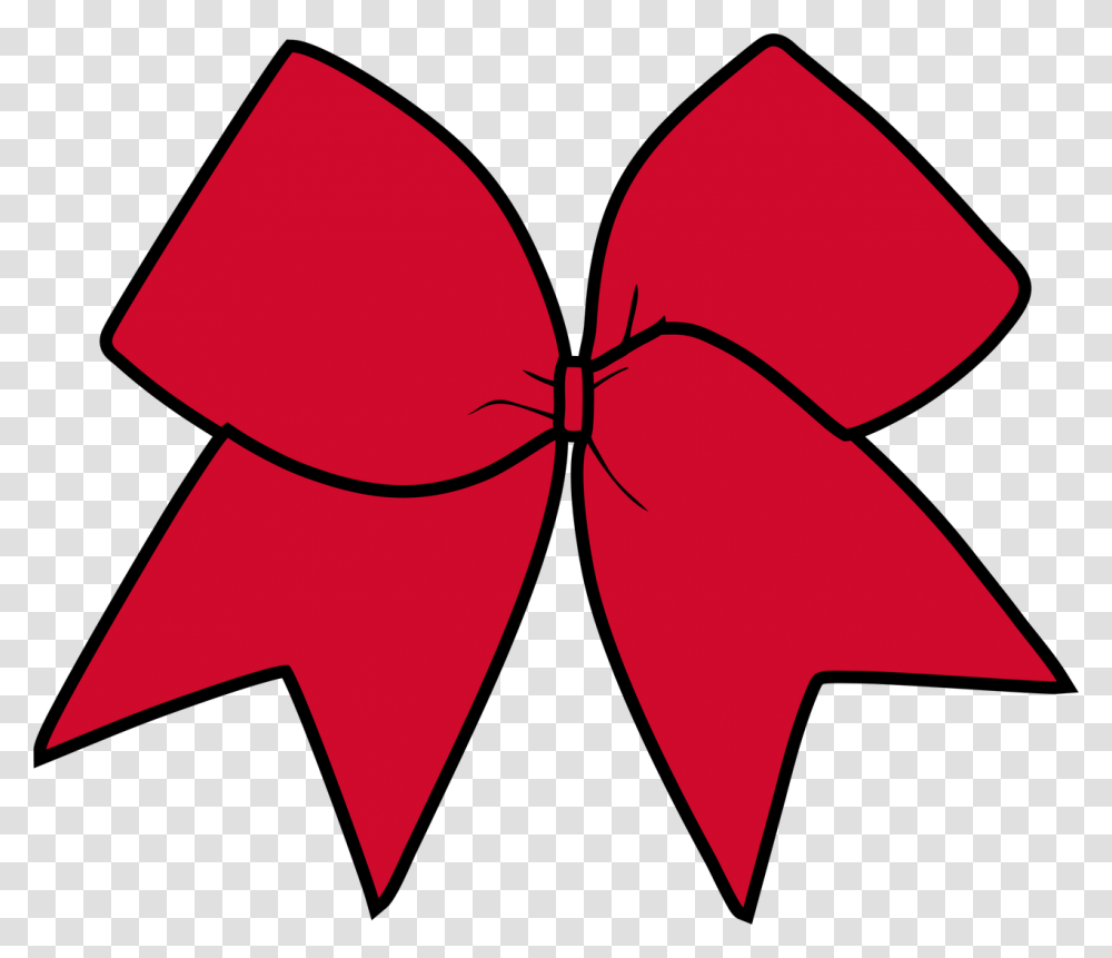 Red Cheer Bow Clipart, Leaf, Plant, Tie, Accessories Transparent Png