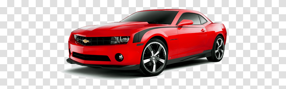 Red Chevrolet Camaro Red Camaro, Sports Car, Vehicle, Transportation, Coupe Transparent Png