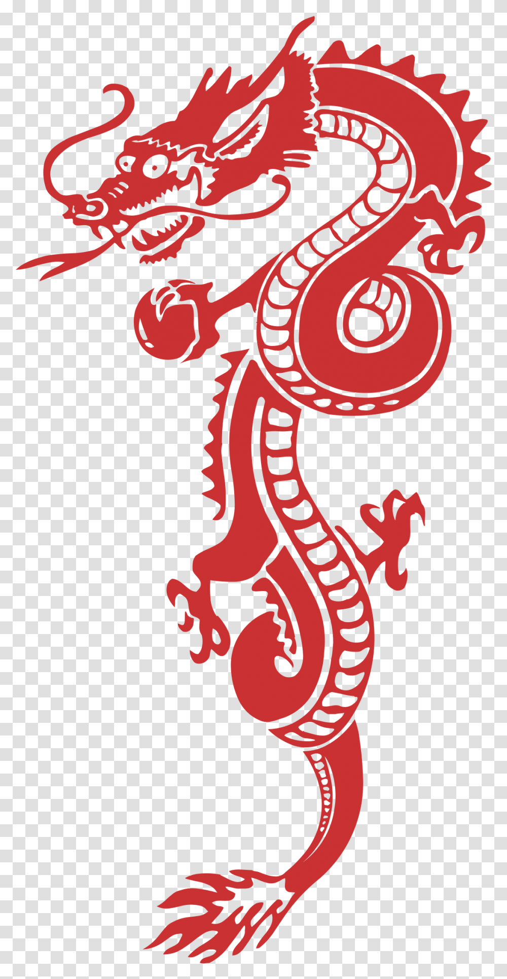 Red Chinese Dragon, Poster, Advertisement, Seahorse, Mammal Transparent Png