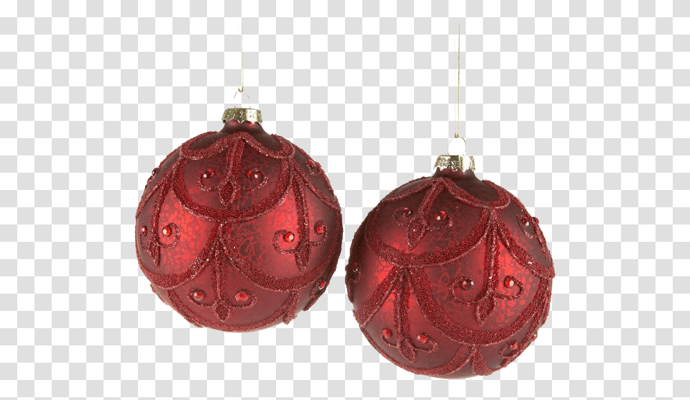 Red Christmas Ball Photos Earrings, Ornament, Accessories, Accessory, Jewelry Transparent Png