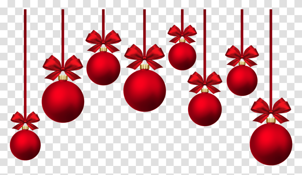 Red Christmas Baubles, Tree, Plant Transparent Png