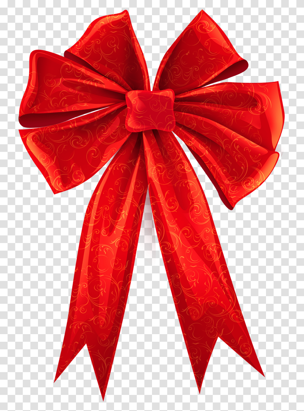 Red Christmas Bow Hd Background Christmas Bow, Plant, Tree, Scarf, Clothing Transparent Png