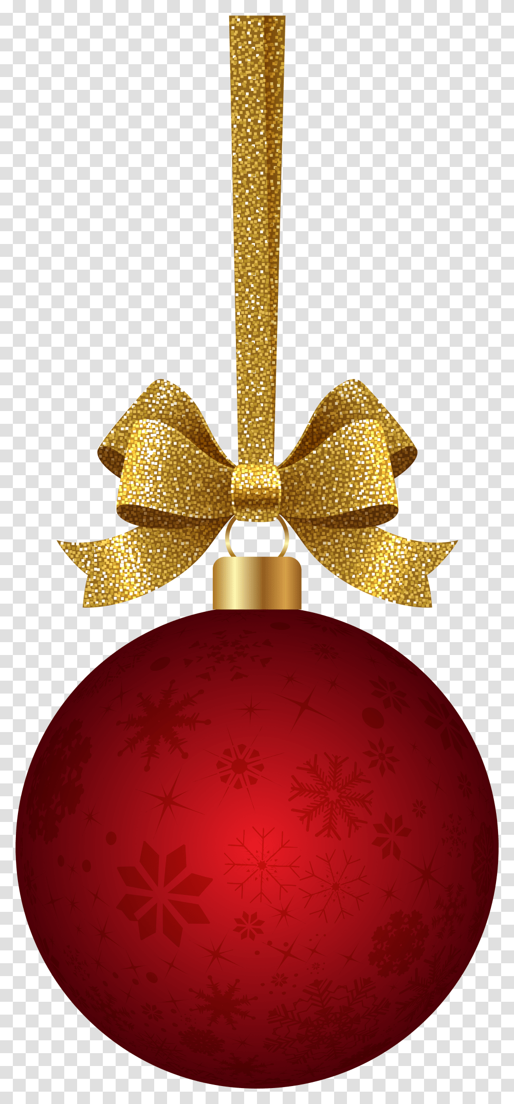 Red Christmas Hanging Ornament Ball, Lamp, Chandelier Transparent Png