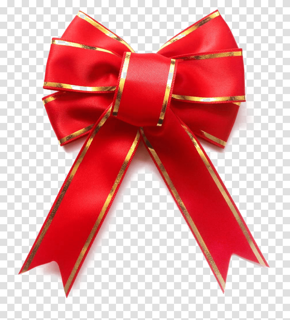 Red Christmas Ribbon Christmas Ribbons And Bows, Gift, Text, Gold Transparent Png